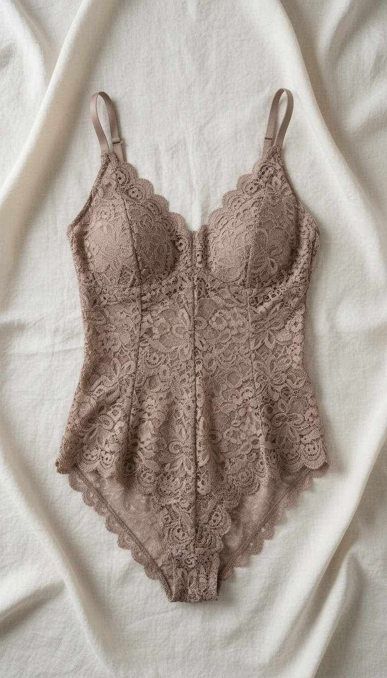 Lace bodysuit detail