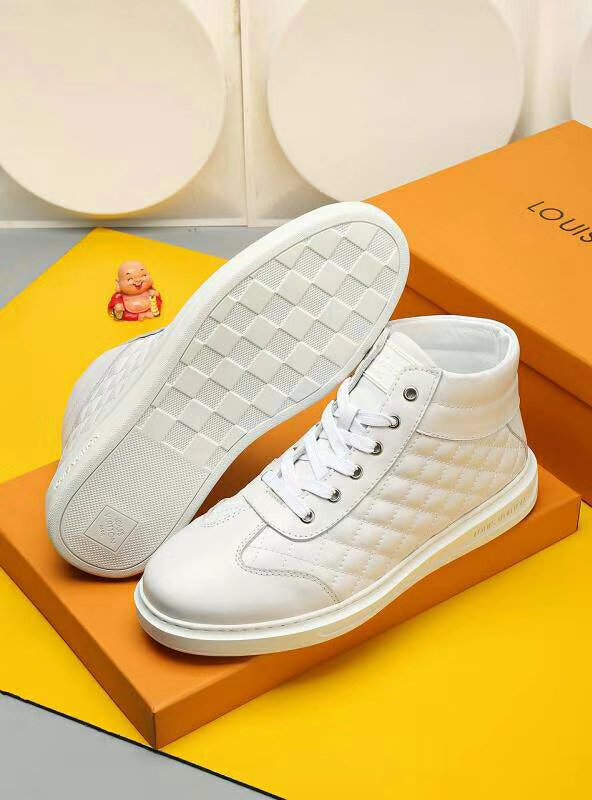 Anum Bags LUV HIgh Top Metal White Sneaker