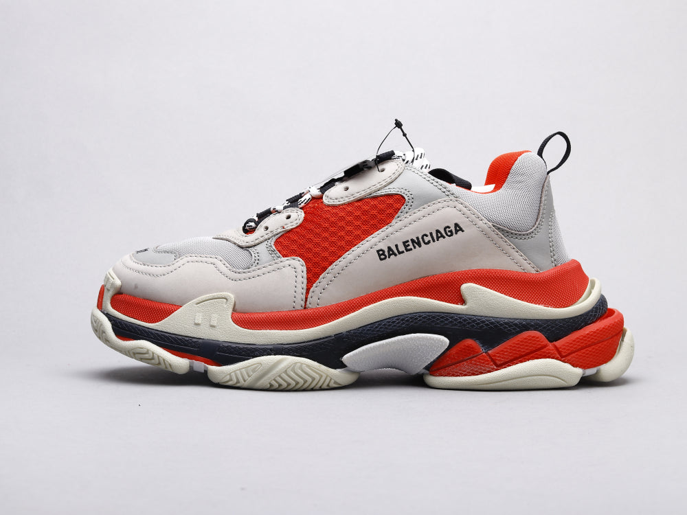 Ezyycart Bags Bla Triple S Gray and Red Sneaker
