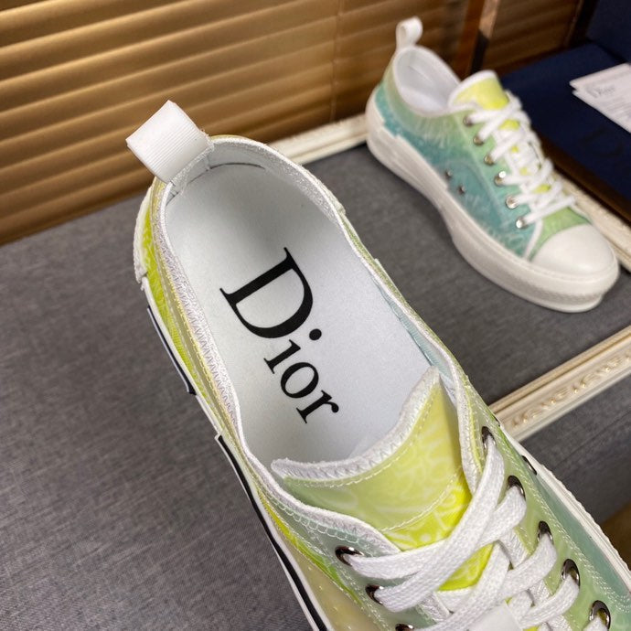 Anum Bags DIR B23 White and Yellow LOW-TOP SNEAKER