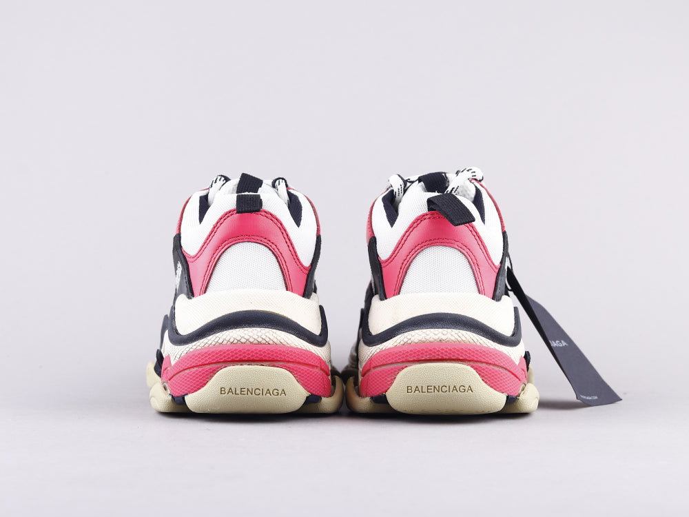 Ezyycart Bags Bla Triple S Black And White Powder Sneaker