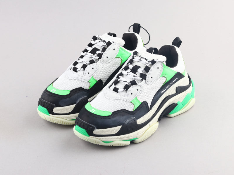 Ezyycart Bags Bla Triple S Black Green Sneaker