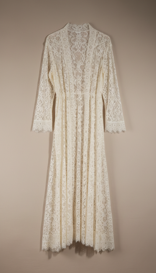 Ivory Lace Robe