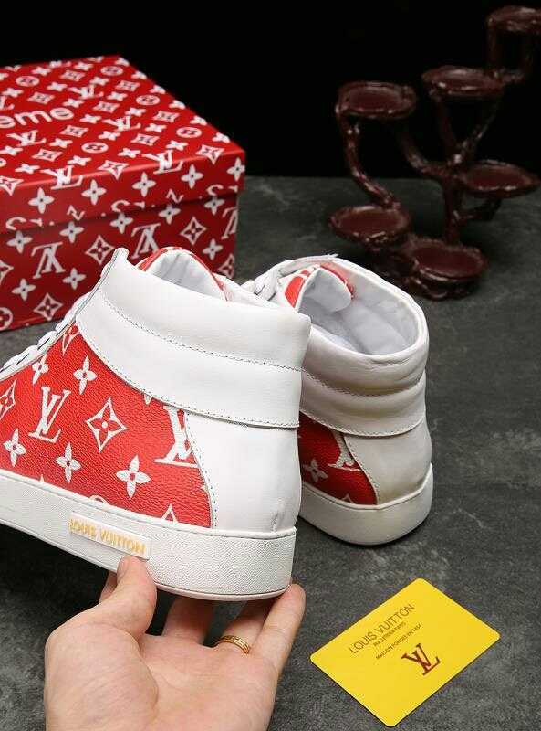 Anum Bags LUV HIgh Top White Red Sneaker