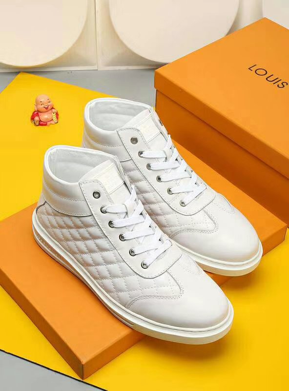 Anum Bags LUV HIgh Top Metal White Sneaker