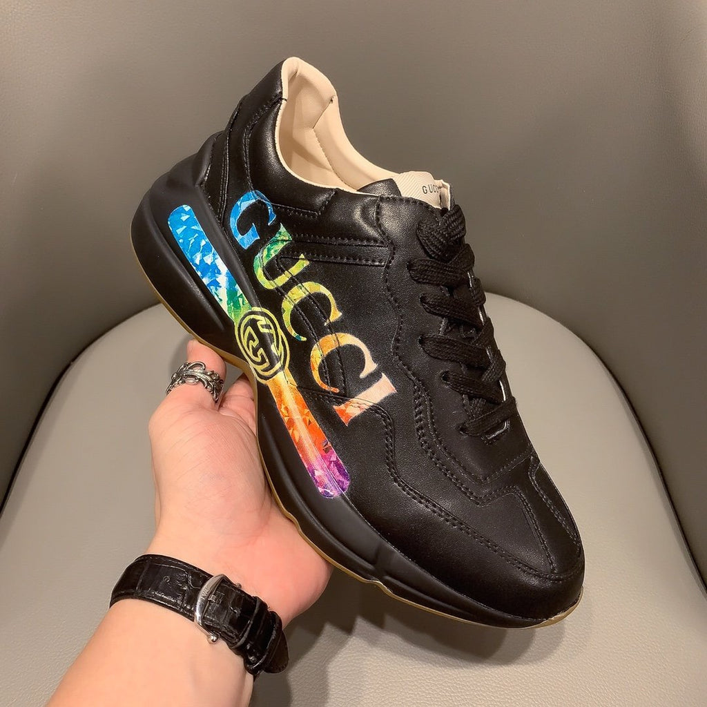 Ezyycart Bags MO-GCI RHYTON VINTAGE TRAINER BLACK SNEAKER 145