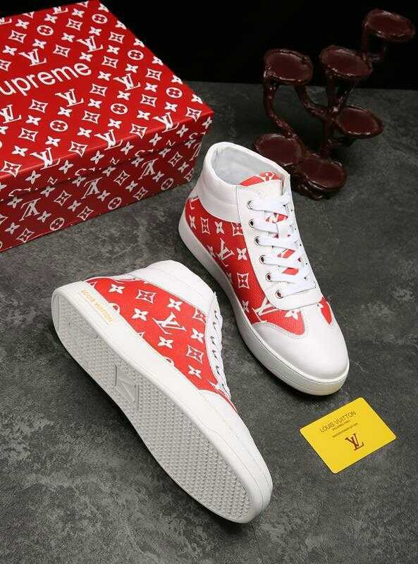 Anum Bags LUV HIgh Top White Red Sneaker