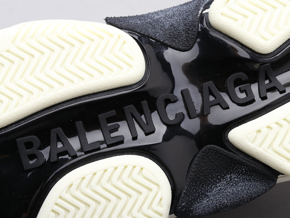Ezyycart Bags Bla Triple S Black And White Blue Sneaker