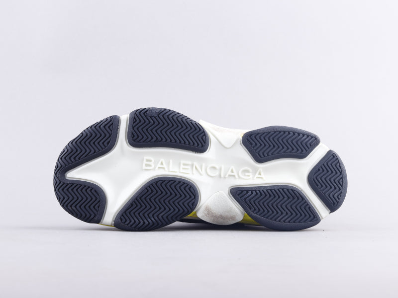 Ezyycart Bags Bla Triple S Black And Yellow Sneaker