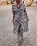 Celeste Geometrisches Set – Stilvolles 2-teiliges Outfit