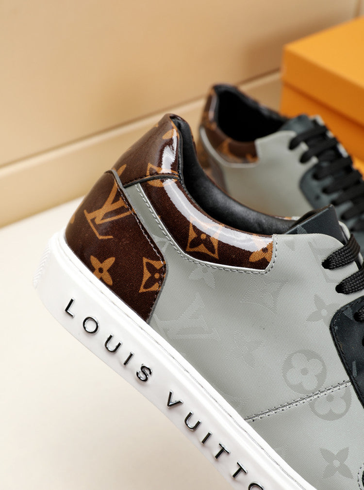 Anum Bags LUV Monogram Denim Brown And Gray Sneaker