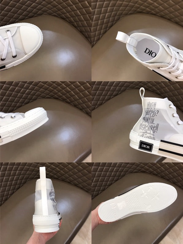 Anum Bags DIR B23 White Canvas HIGH-TOP SNEAKER