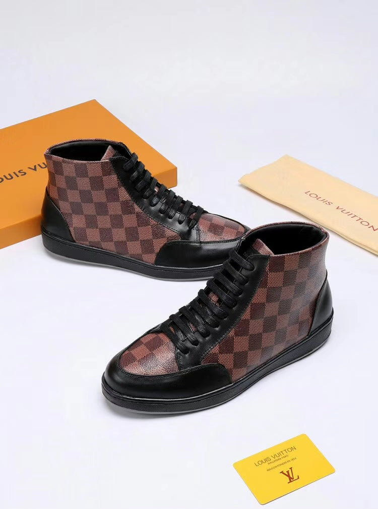 Anum Bags LUV HIgh Top Brown Sneaker