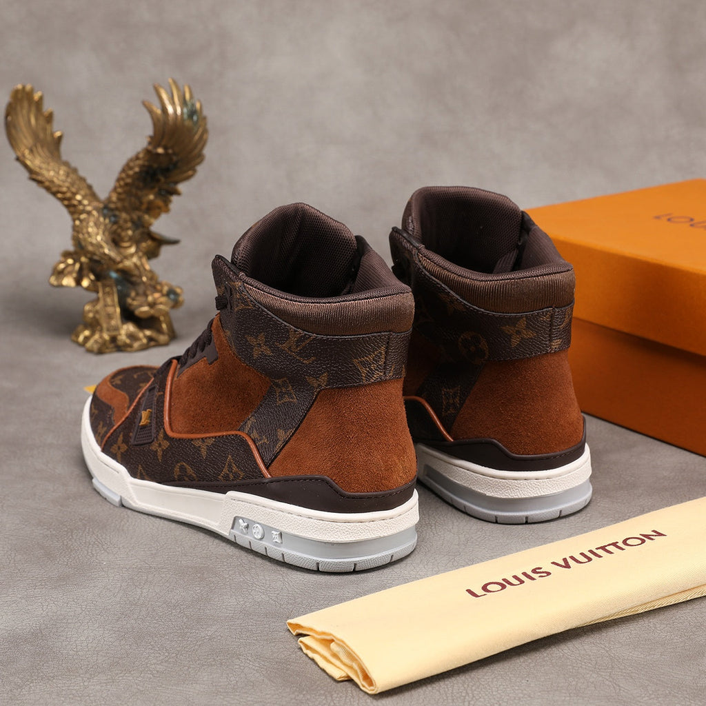 Anum Bags LUV Traners Inspired Brown Sneaker