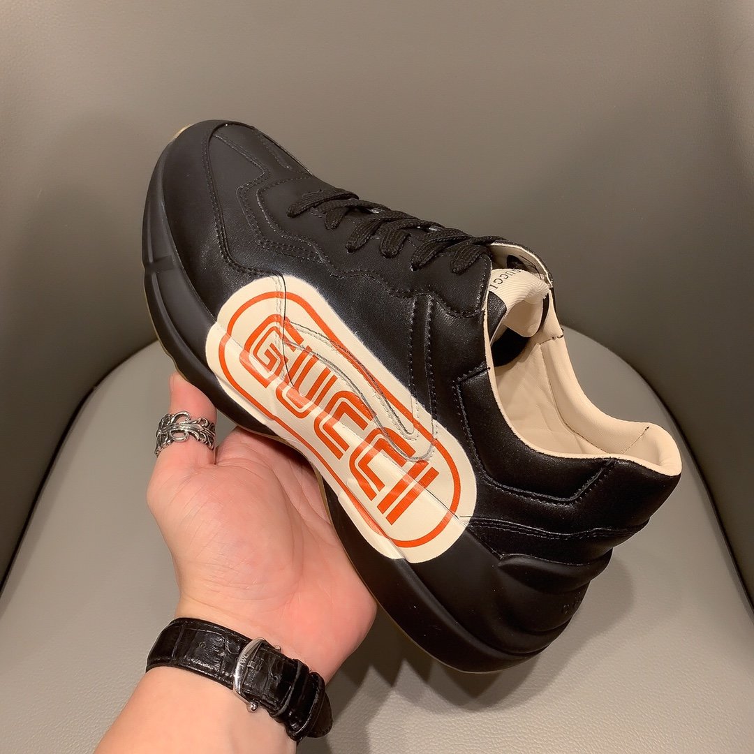 Ezyycart Bags MO-GCI RHYTON VINTAGE TRAINER LA BLACK SNEAKER 143