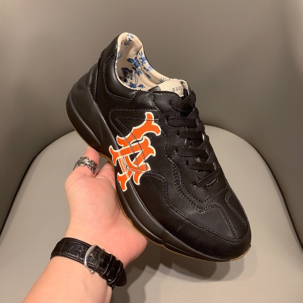 Ezyycart Bags MO-GCI RHYTON VINTAGE TRAINER LOGO BLACK SNEAKER 144