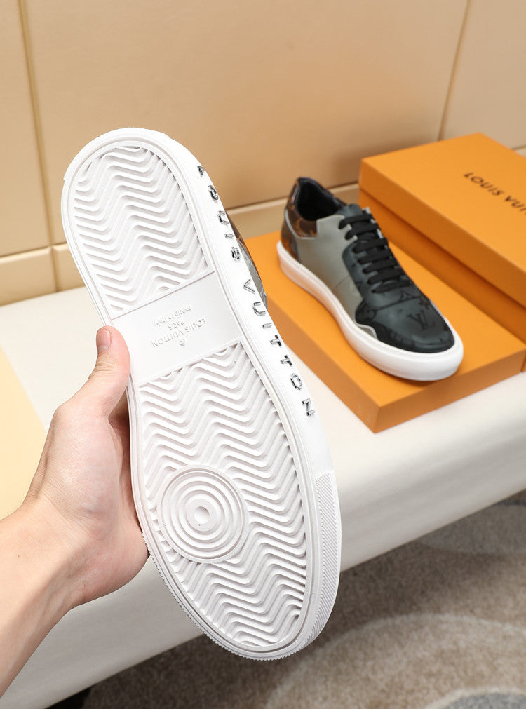 Anum Bags LUV Monogram Denim Brown And Gray Sneaker