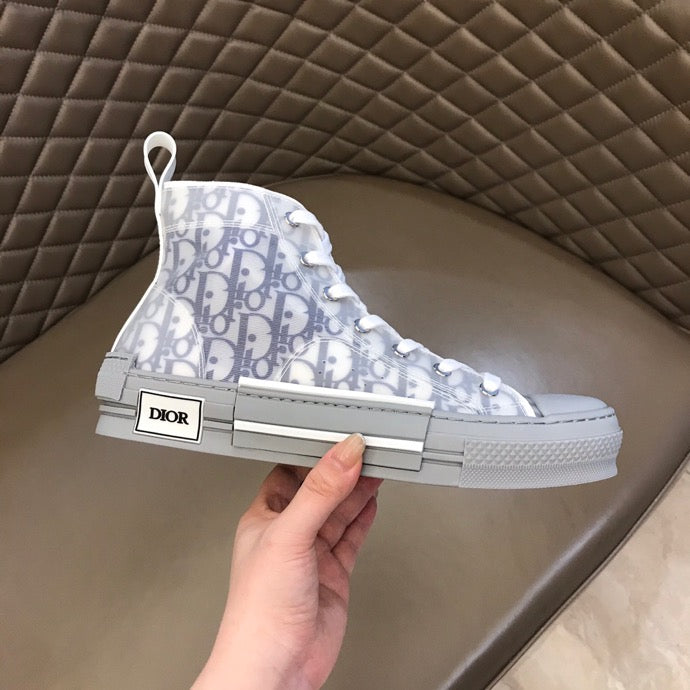 Anum Bags DIR B23 White and Navy HIGH-TOP SNEAKER