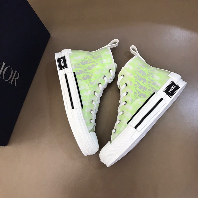 Anum Bags DIR B23 White and Yellow HIGH-TOP SNEAKER