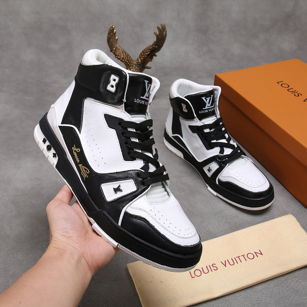Anum Bags LUV Traners Inspired White Black Sneaker