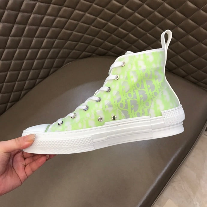 Anum Bags DIR B23 White and Yellow HIGH-TOP SNEAKER