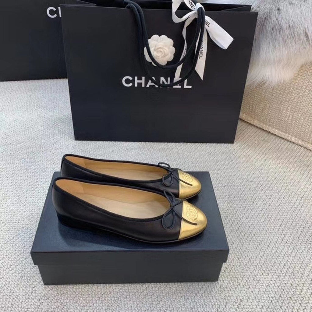 Anum Bags CHL BALLERINA FLATS BLACK/GOLD
