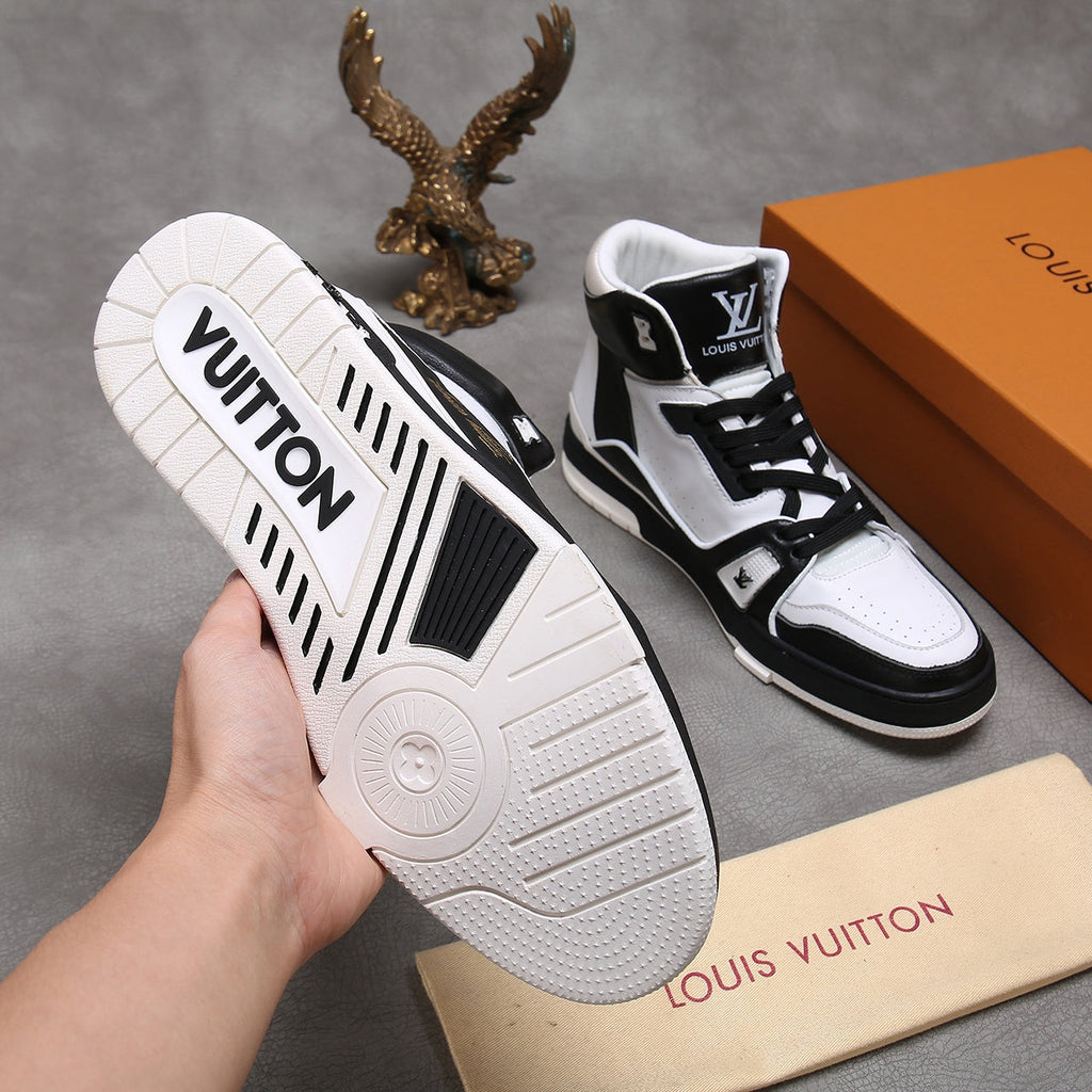 Anum Bags LUV Traners Inspired White Black Sneaker