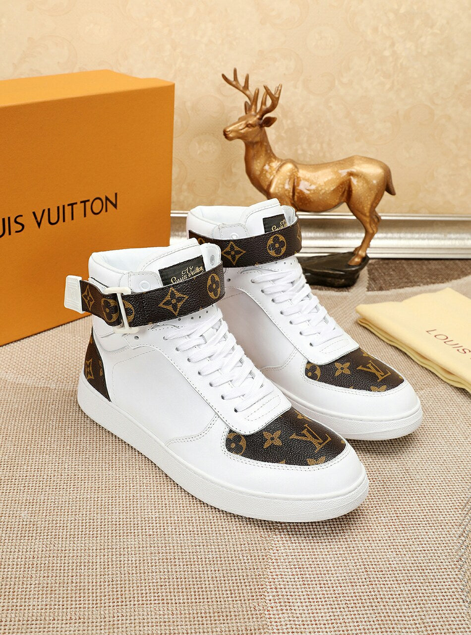 Anum Bags LUV Bombox Boot White and Brown Sneaker