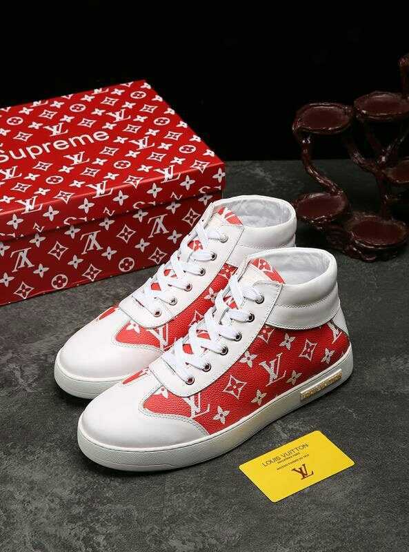 Anum Bags LUV HIgh Top White Red Sneaker