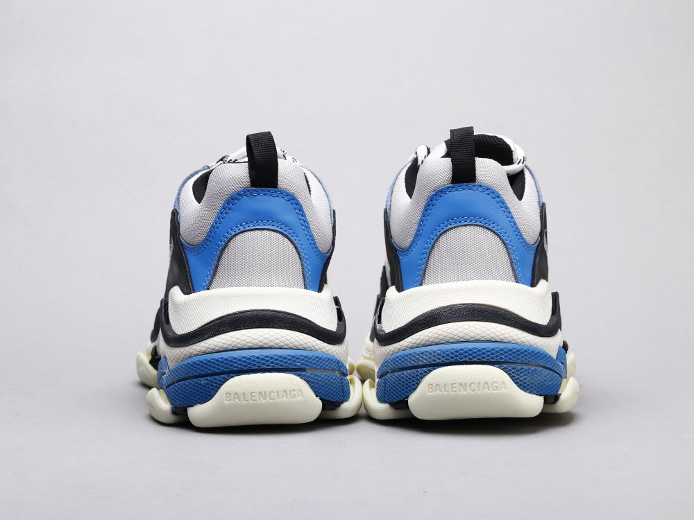 Ezyycart Bags Bla Triple S Black And White Blue Sneaker