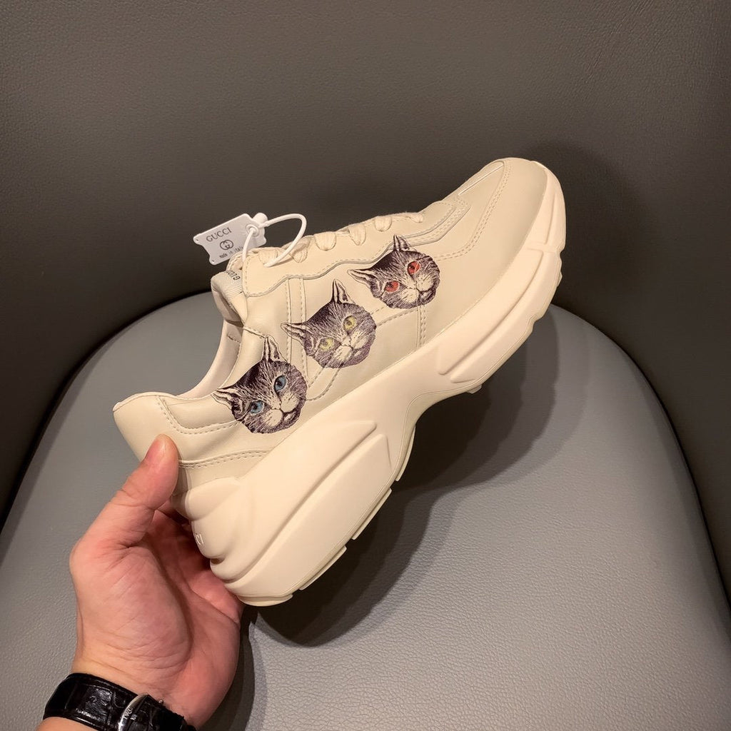 Ezyycart Bags MO-GCI RHYTON VINTAGE TRAINER CAT WHITE SNEAKER 142