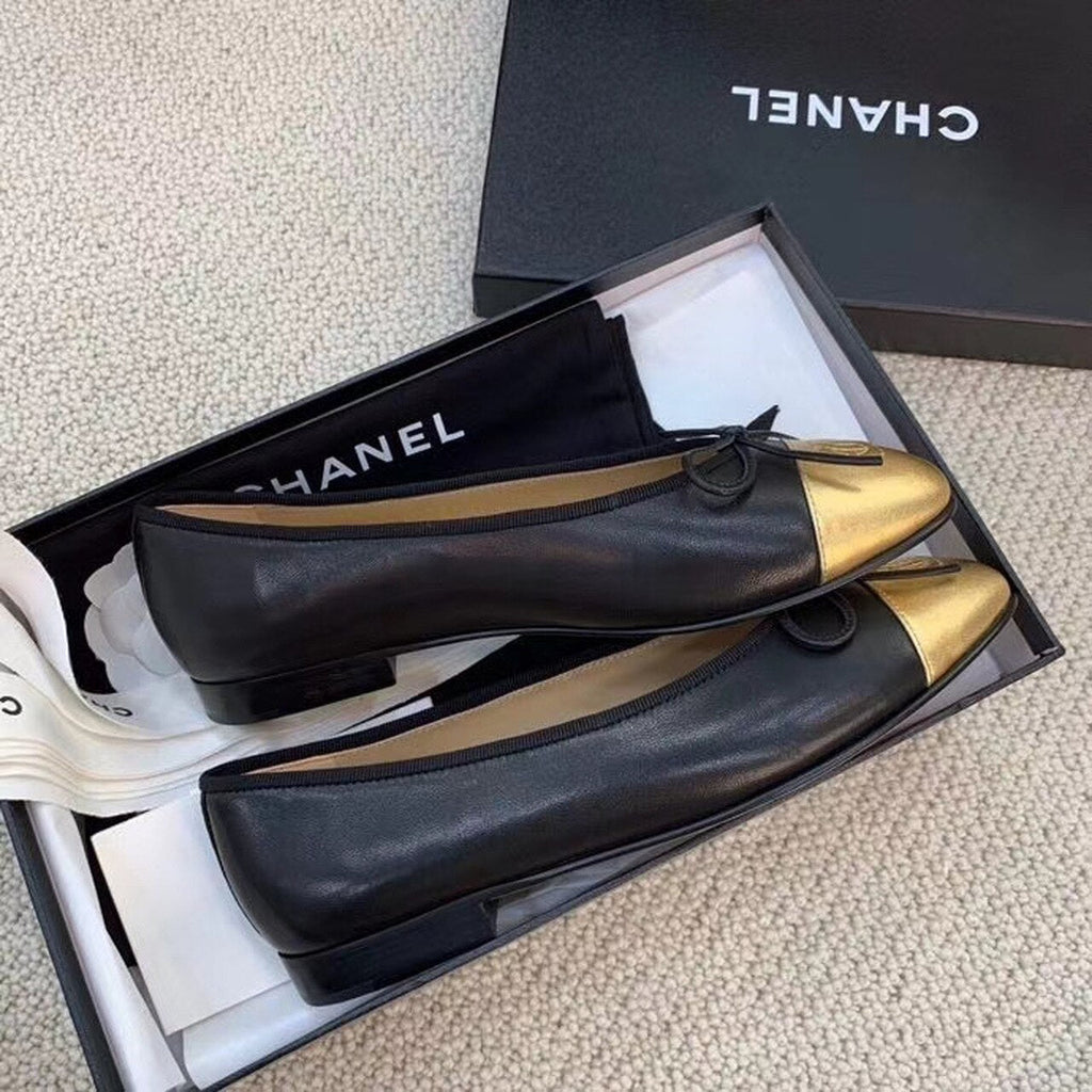 Anum Bags CHL BALLERINA FLATS BLACK/GOLD