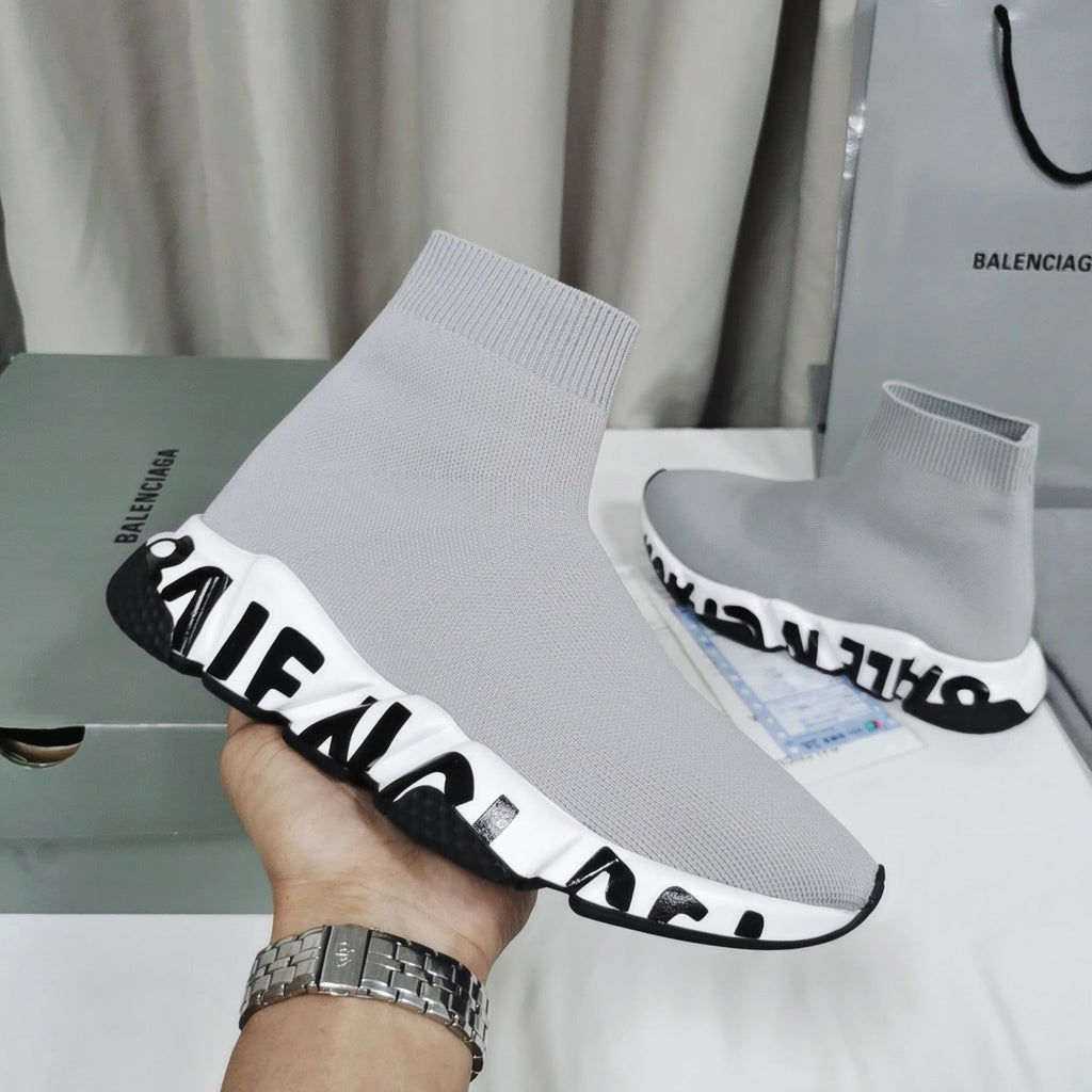 Ezyycart Bags Bla Speed Print Stretch Knit Sneakers