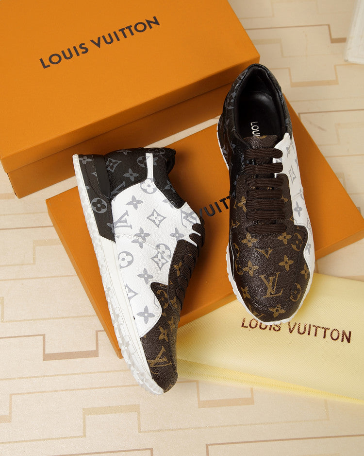 Anum Bags LUV Monogram Denim Brown And Gray Sneaker