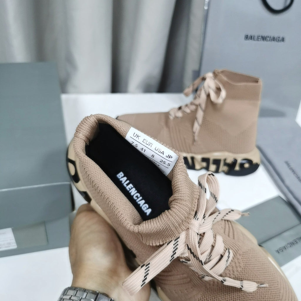 Ezyycart Bags Bla Speed Print Stretch Knit Sneakers