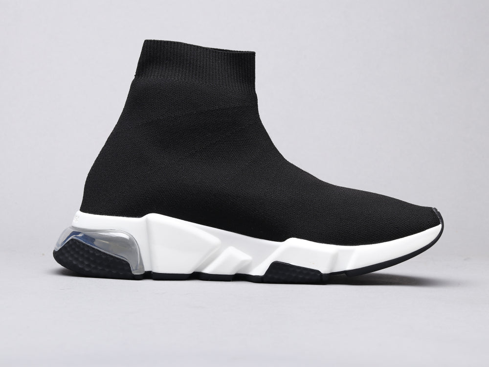 Ezyycart Bags Bla Socks Shoes Black and White Sneaker