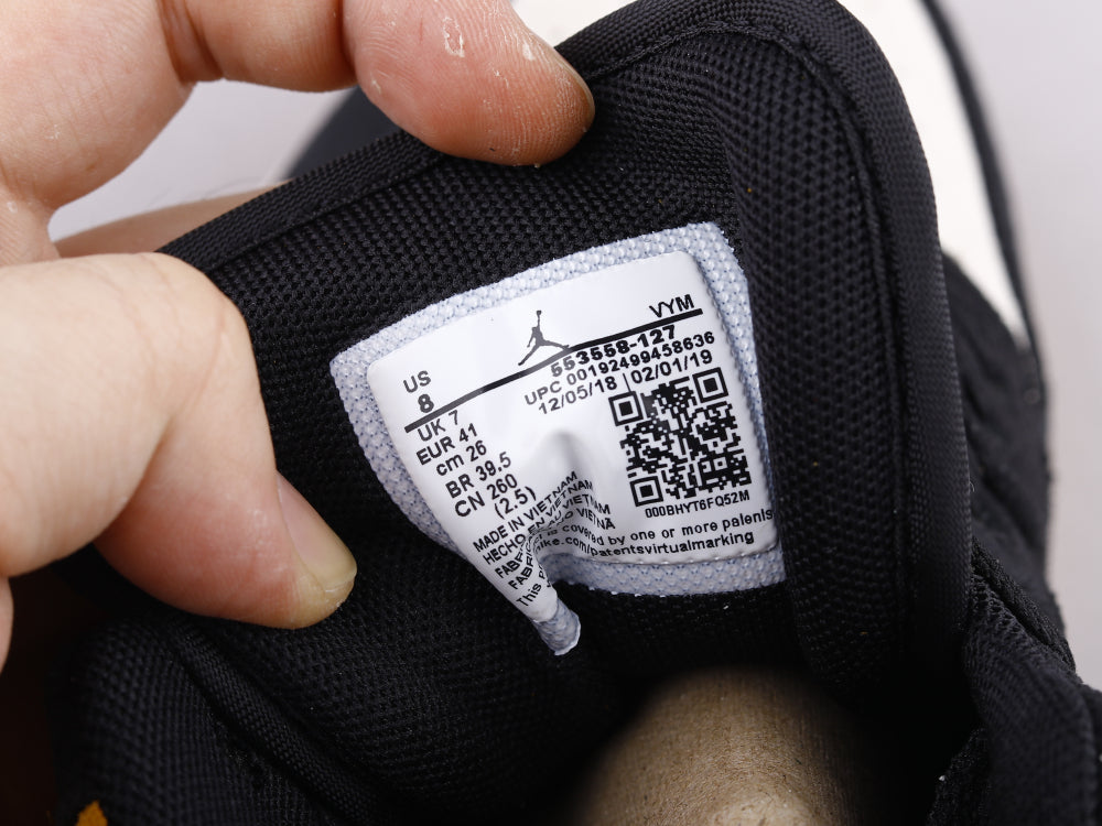 Ezyycart Bags AJ1 black and yellow toes