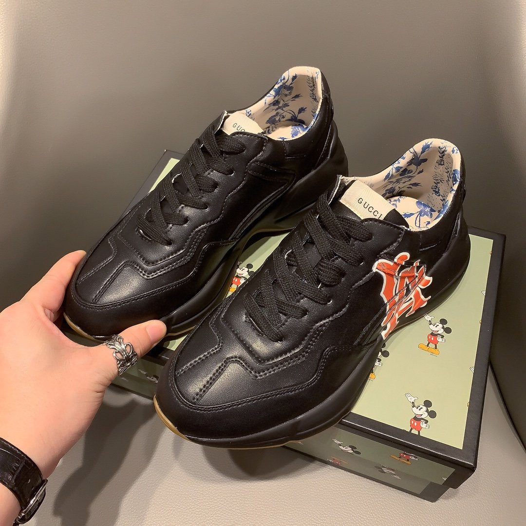Ezyycart Bags MO-GCI RHYTON VINTAGE TRAINER LOGO BLACK SNEAKER 144