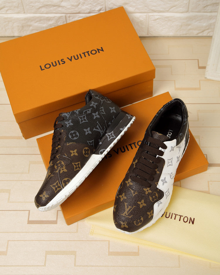Anum Bags LUV Monogram Denim Brown And Gray Sneaker