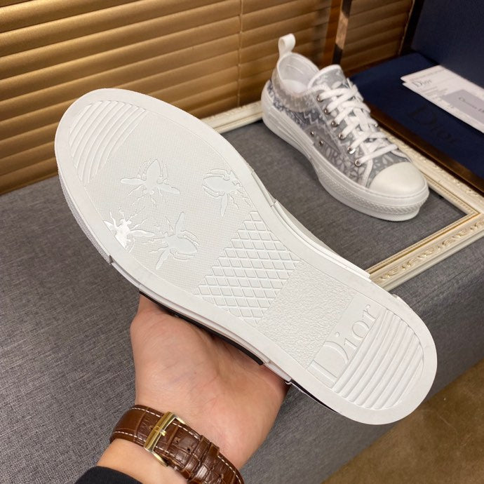 Anum Bags DIR B23 White and Black LOW-TOP SNEAKER