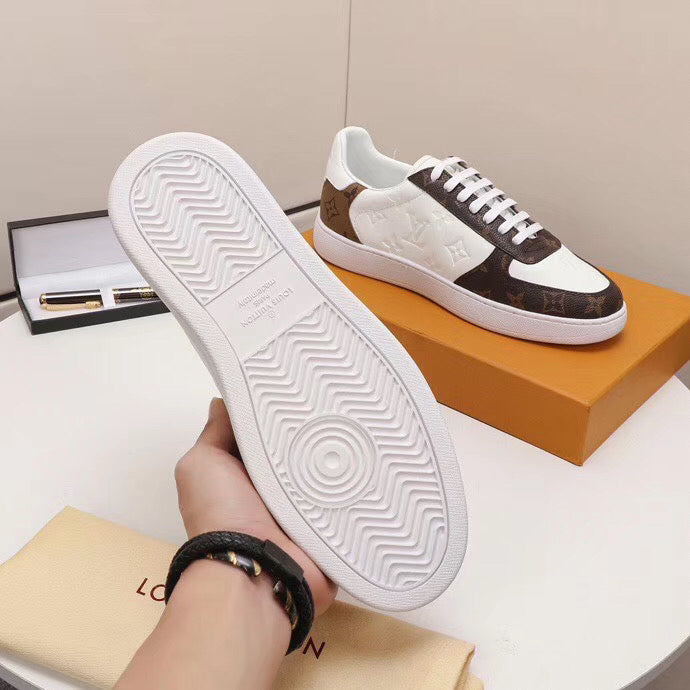Anum Bags LUV Casual Low White Brown Sneaker