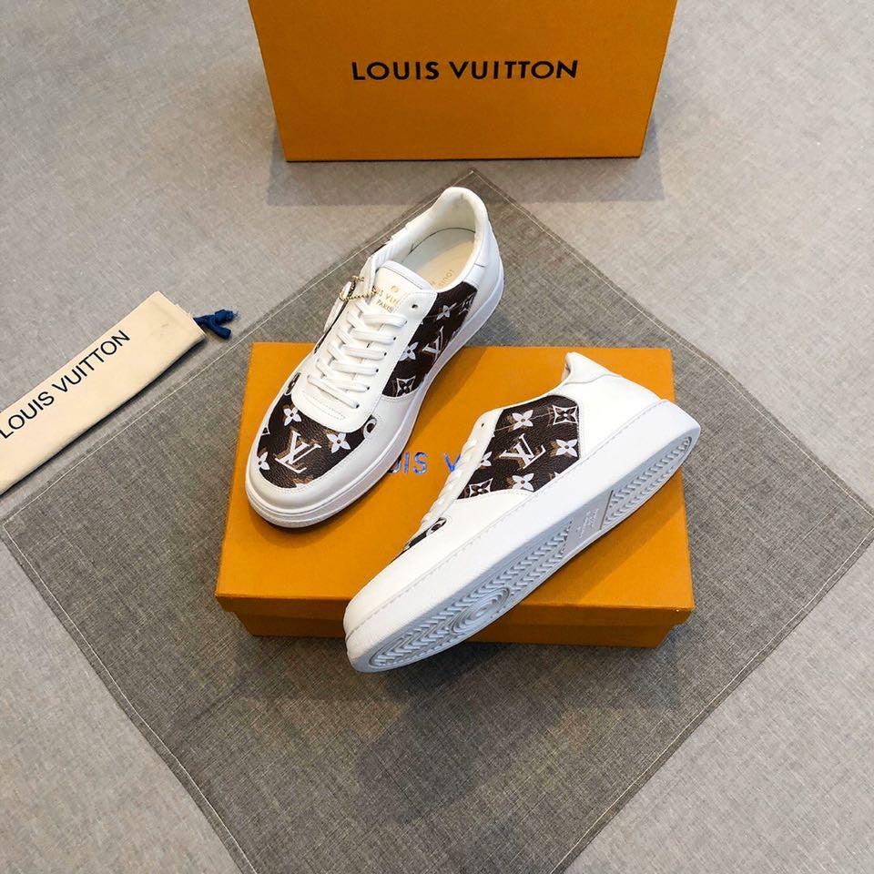Anum Bags LUV Casual Low White Brown Sneaker