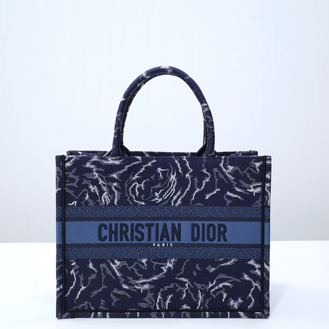 Ezyycart Bags DIR1286 Book Tote size 36.5cm 41.5cm Embroidery LOGO blue Handbag