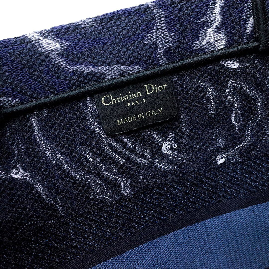 Ezyycart Bags DIR1286 Book Tote size 36.5cm 41.5cm Embroidery LOGO blue Handbag