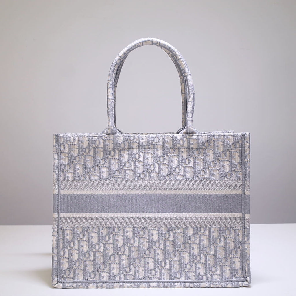 Anum Bags DIR Book Tote black BIG Handbag 1286 Embroidery LOGO beige