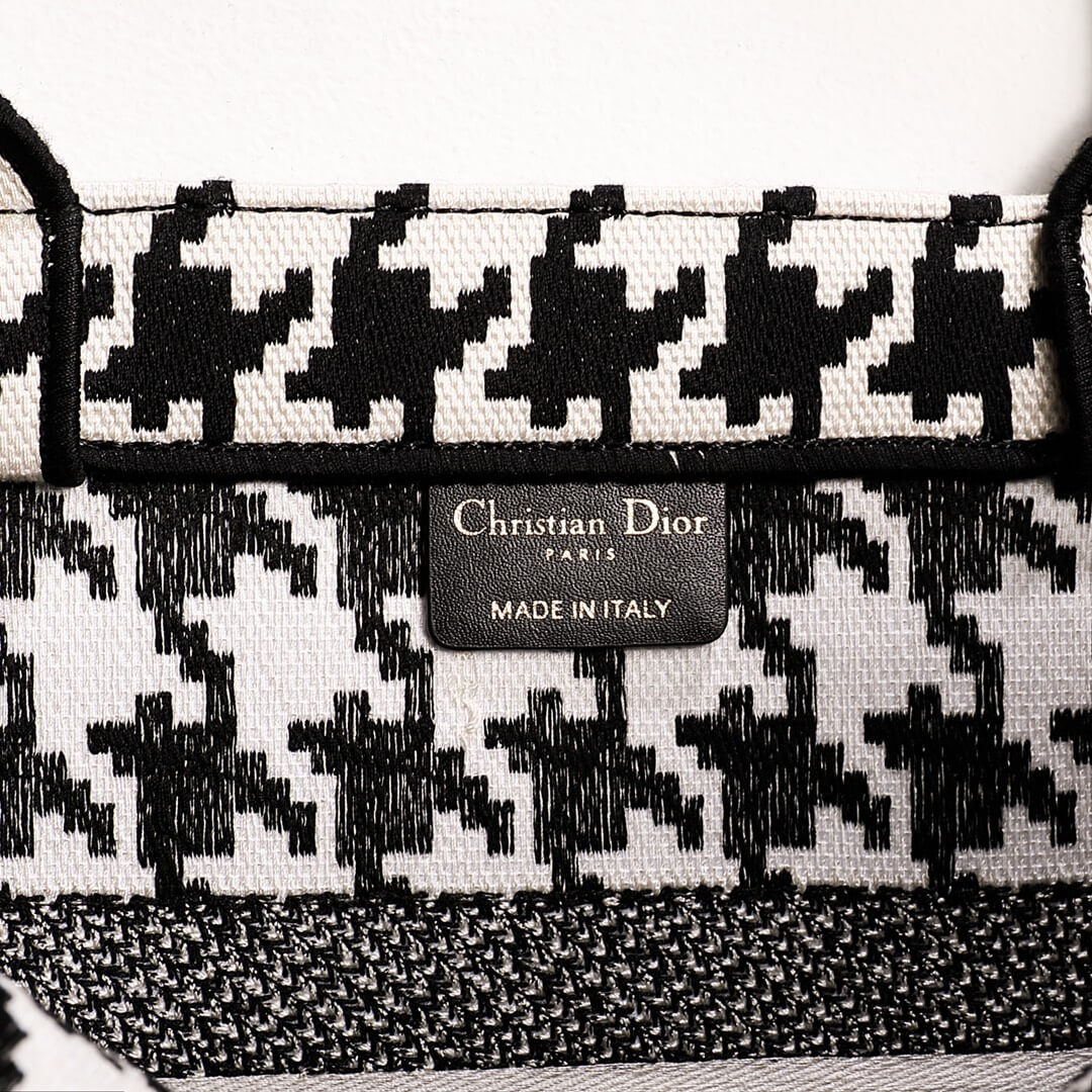 Ezyycart Bags DIR Book Tote black BIG Handbag 1286 Embroidery LOGO black and white