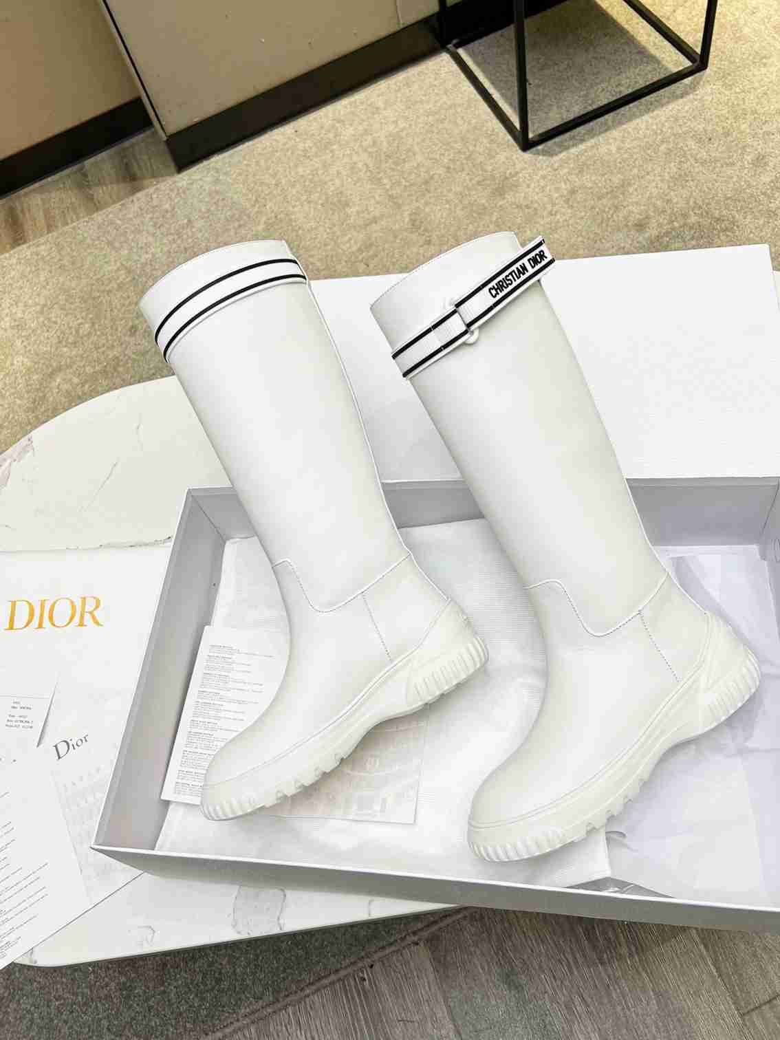 Ezyycart Bags DD D RACER BOOT CALFSKIN WHITE