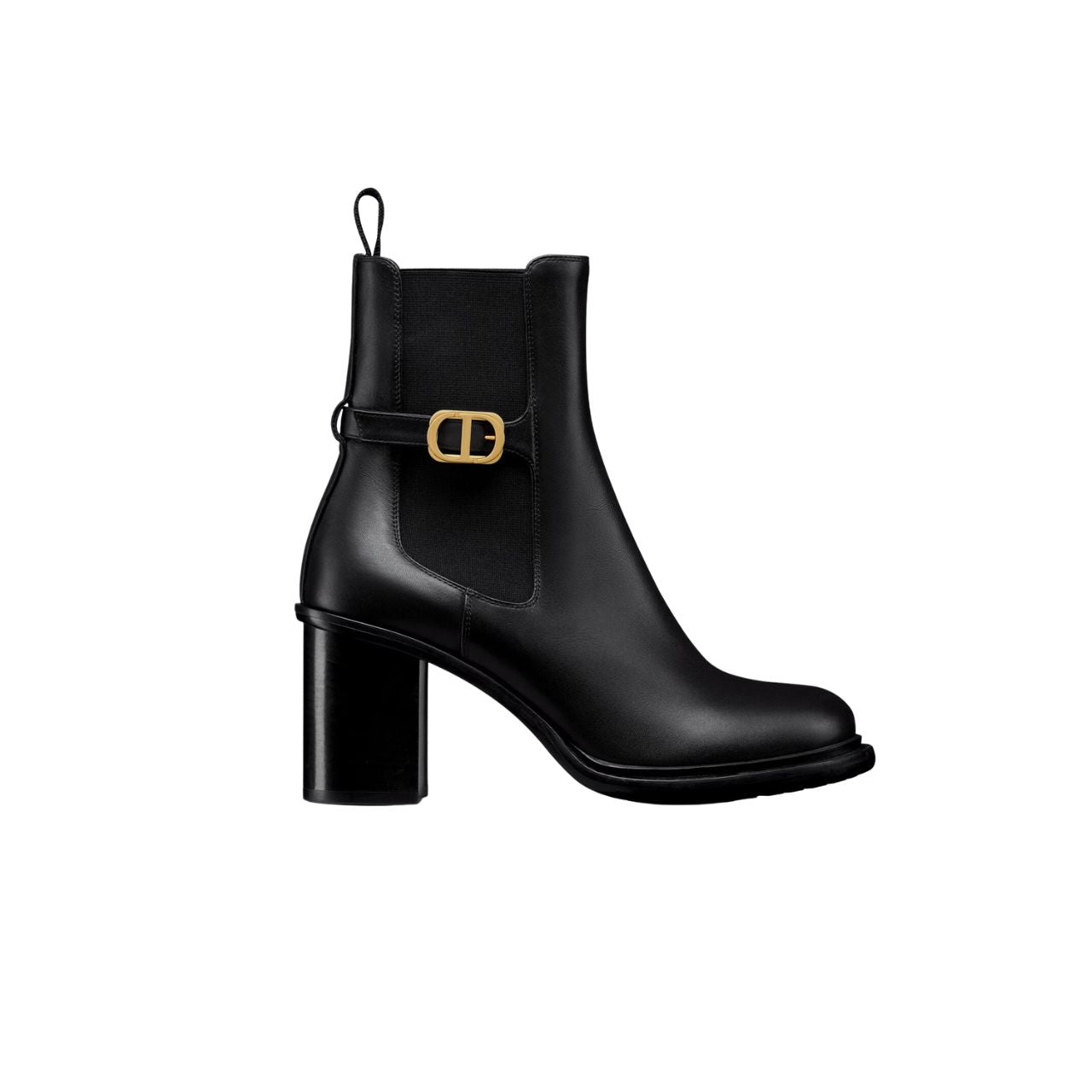Ezyycart Bags DD 30 MONTAIGNE HEELED ANKLE BOOT BLACK SUPPLE CALFSKIN KCI950VSO S900