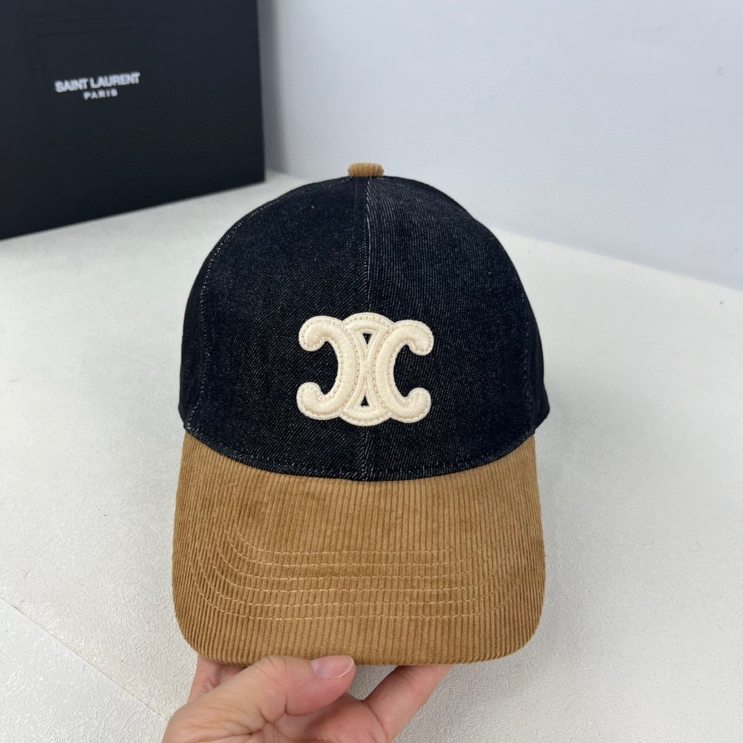 Ezyycart Bags CL TRIOMPHE BASEBALL CAP IN UNION WASH BLACK
