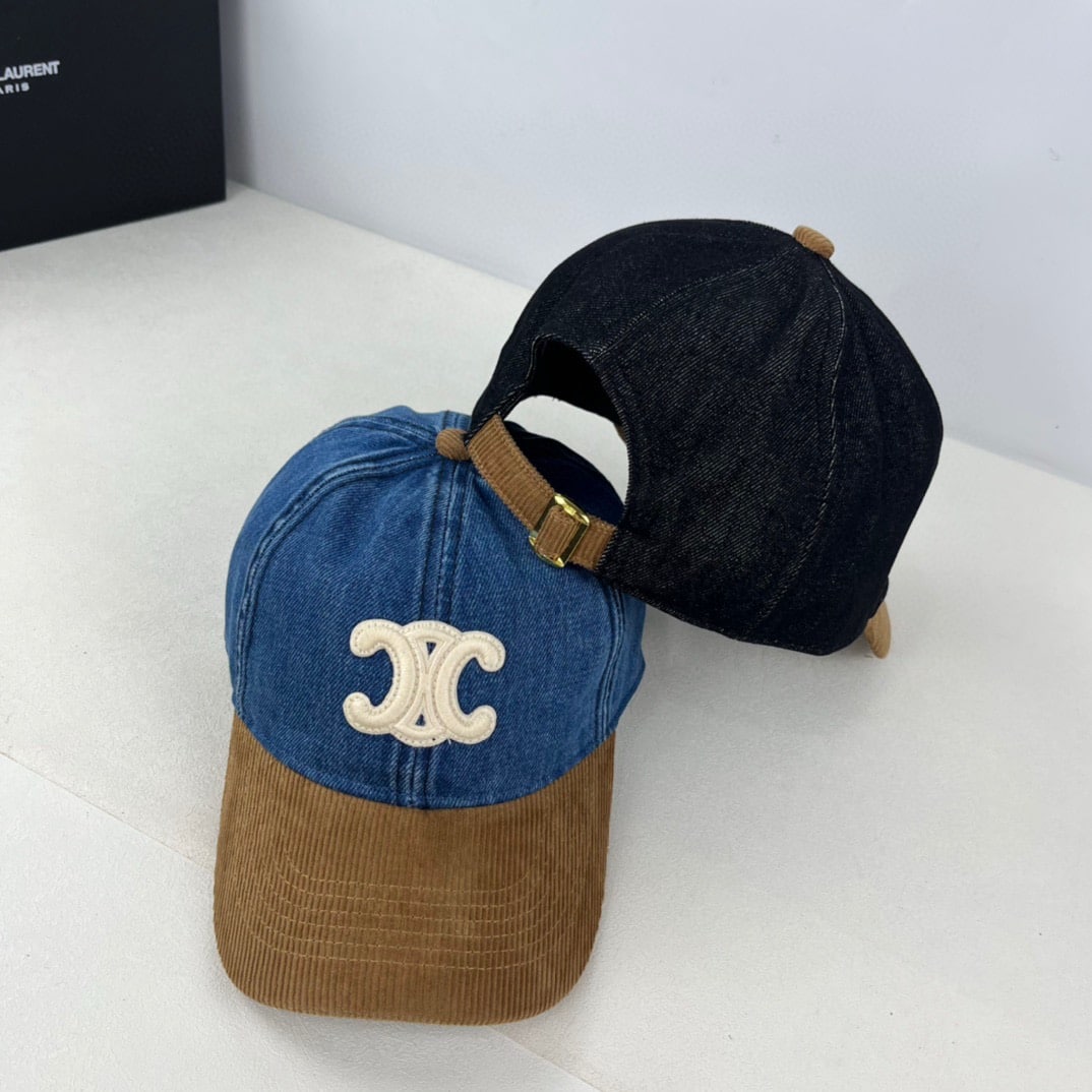 Ezyycart Bags CL TRIOMPHE BASEBALL CAP IN UNION WASH BLACK